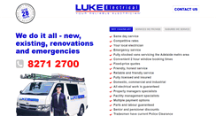 Desktop Screenshot of lukeelectrical.com